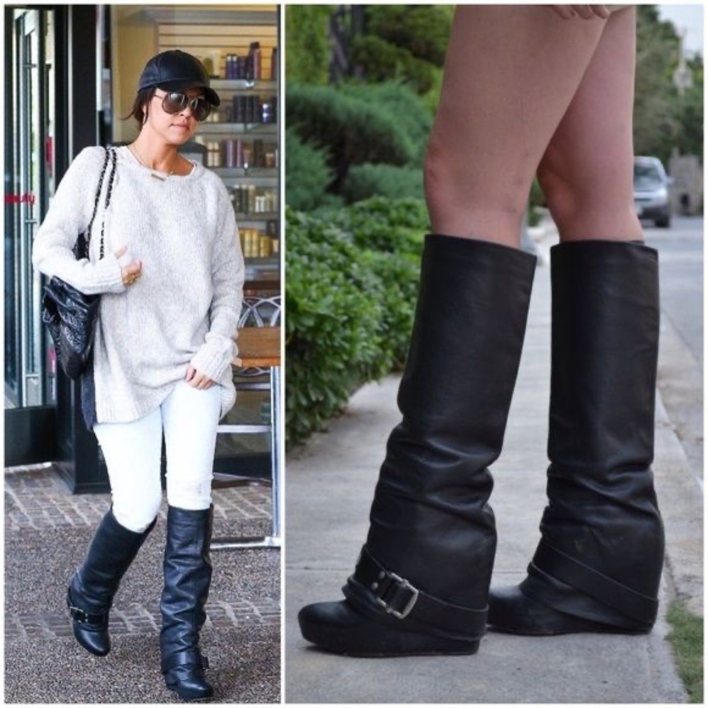 Vera Wang Lavender Label leather Trudy boot 8.5